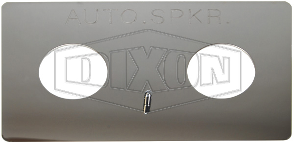 Wall Plate for Double Clapper Siamese Assembly